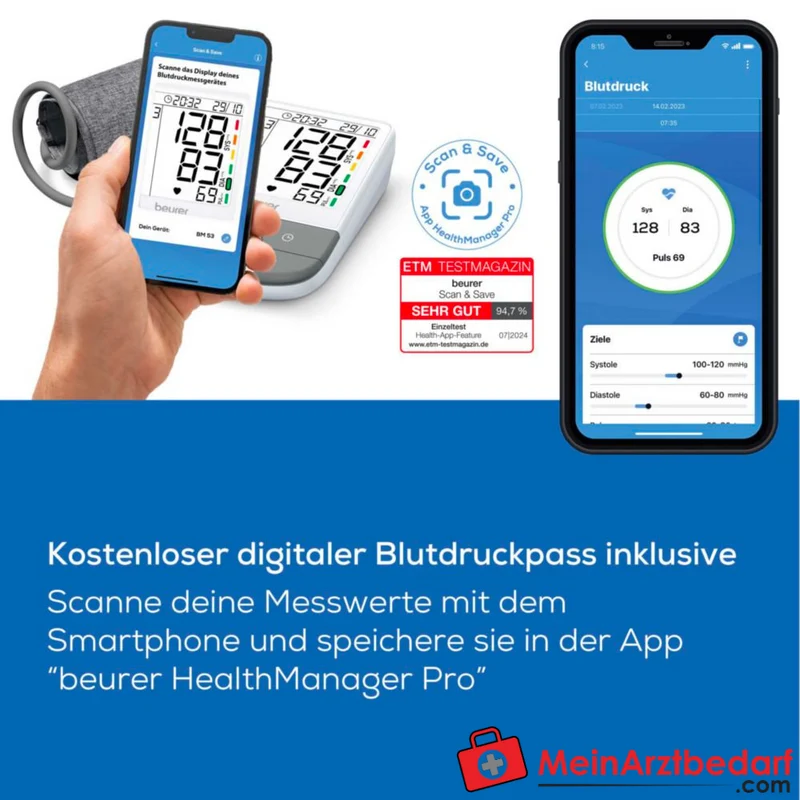 Beurer BM 53 Oberarm-Blutdruckmessgerät