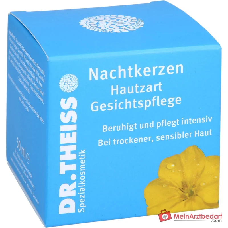 Dr. Theiss Nachtkerzen Hautzart Nachtkerzenöl / Weizenkeimöl / Avocadoöl / Mandelöl / Kamelienöl Gesichtspflege Creme, 50 ml