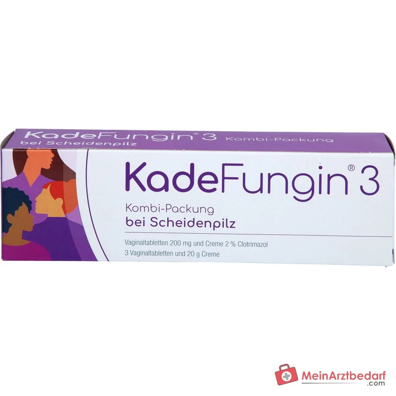 KadeFungin 3 Clotrimazol Vaginaltabletten 200 mg und Creme 2%, Kombipackung