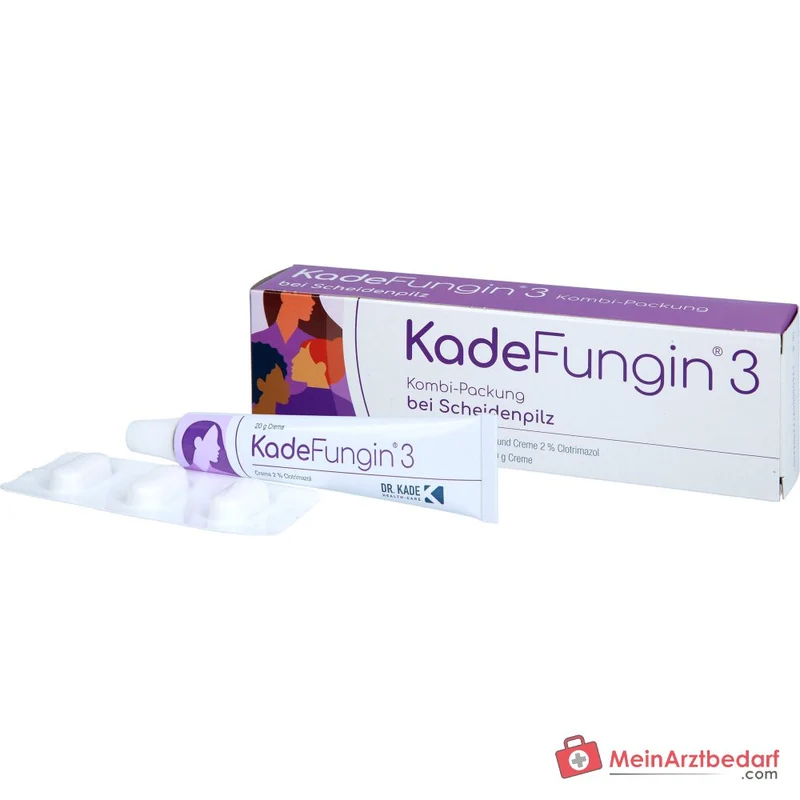 KadeFungin 3 Clotrimazol Vaginaltabletten 200 mg und Creme 2%, Kombipackung