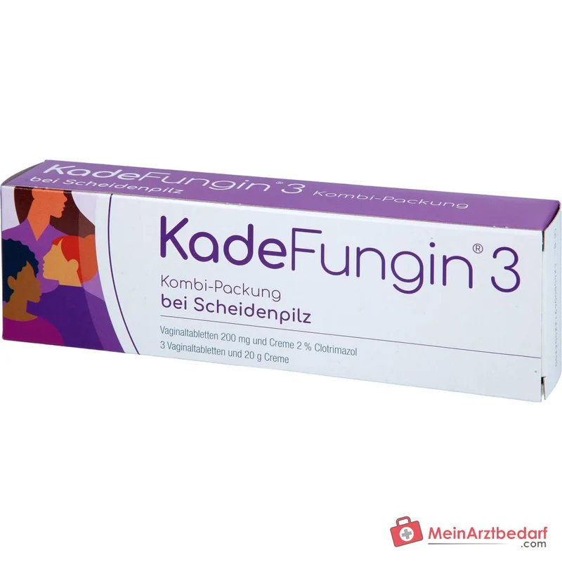 KadeFungin 3 Clotrimazol Vaginaltabletten 200 mg und Creme 2%, Kombipackung