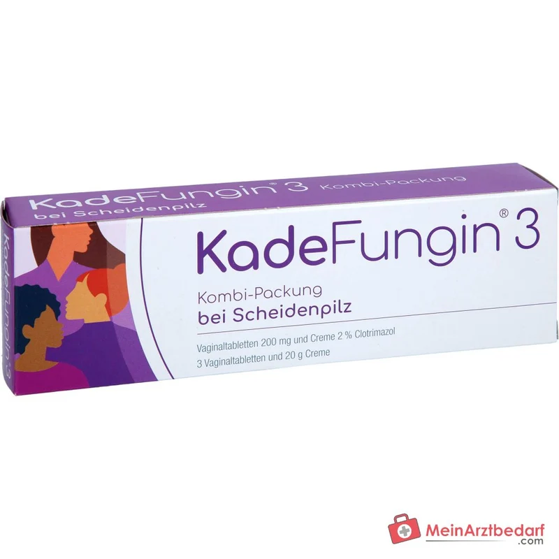 KadeFungin 3 Clotrimazol Vaginaltabletten 200 mg und Creme 2%, Kombipackung