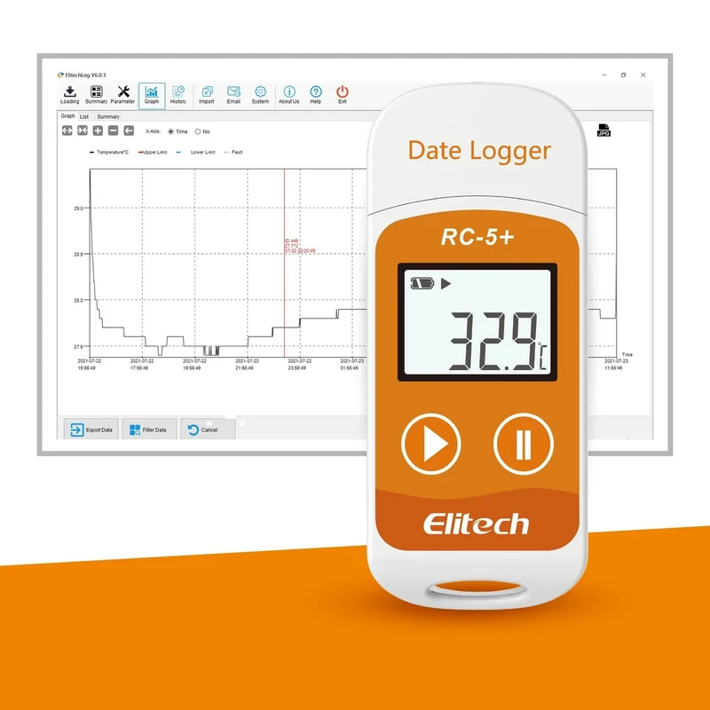 Elitech RC-5+ temperatuur datalogger