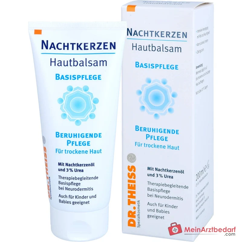 Dr. Theiss Nachtkerzen Hautbalsam Nachtkerzenöl / Urea / Squalan / Jojobaöl / Guaiazulen Creme, 200 ml