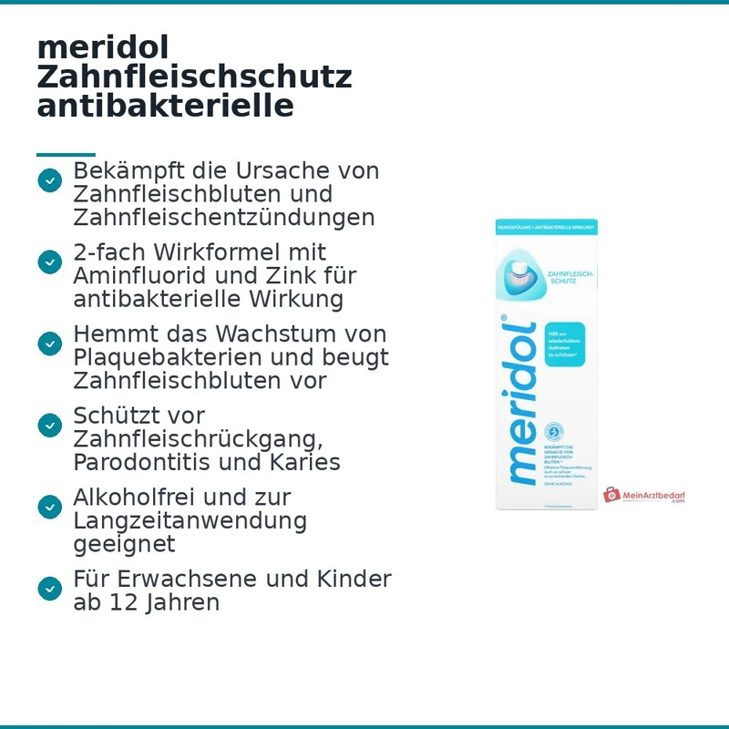 meridol Zahnfleischschutz antibakterielle Mundspülung, 400 ml