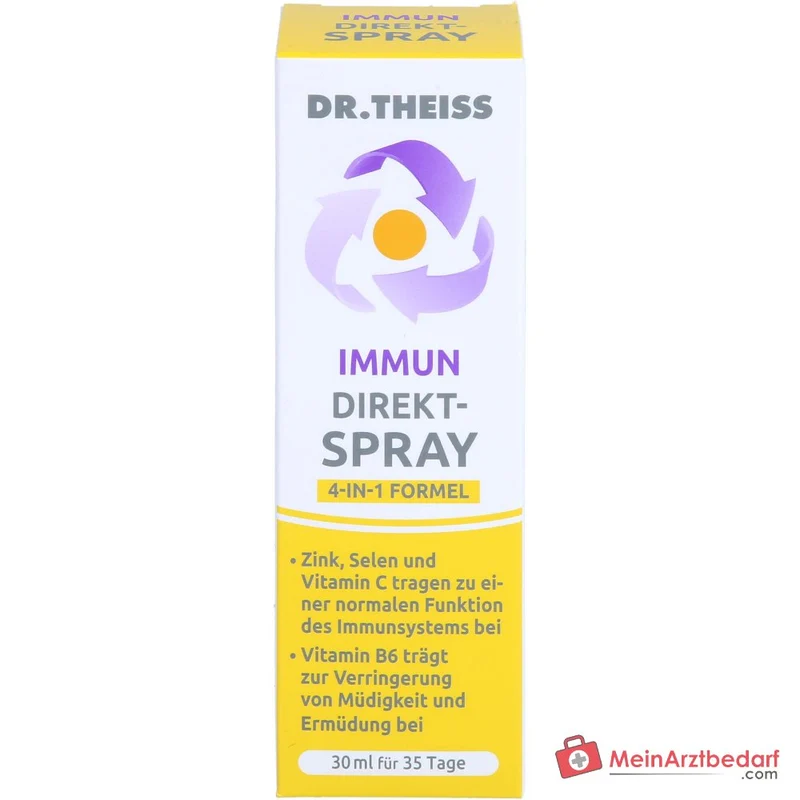 Dr. Theiss Immun Direkt-Spray Vitamin B6 / Vitamin C / Selen / Zink Mundspray, 30 ml
