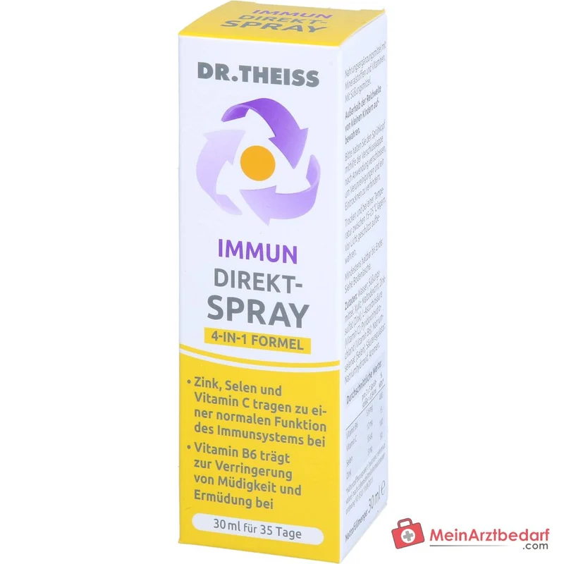Dr. Theiss Immun Direkt-Spray Vitamin B6 / Vitamin C / Selen / Zink Mundspray, 30 ml