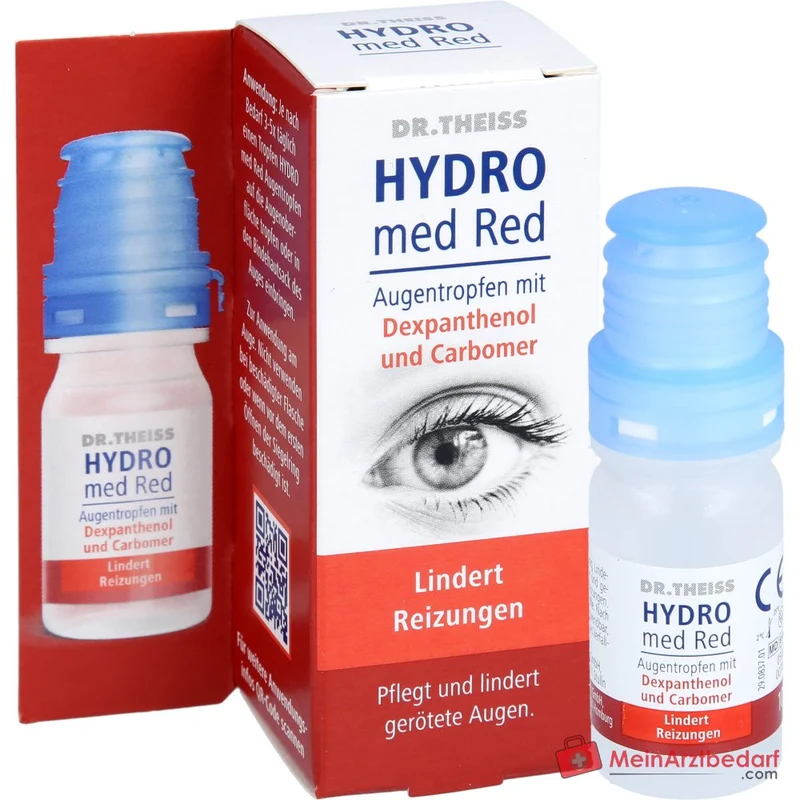 Dr. Theiss Hydro med Red Dexpanthenol / Carbomer Augentropfen, 10 ml