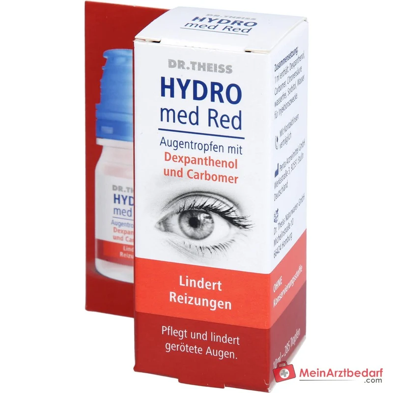 Dr. Theiss Hydro med Red Dexpanthenol / Carbomer Augentropfen, 10 ml