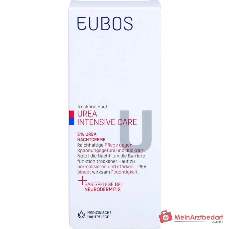 Eubos Trockene Haut Urea 5% Urea / Glycerin / Lactat Nachtcreme, 50 ml
