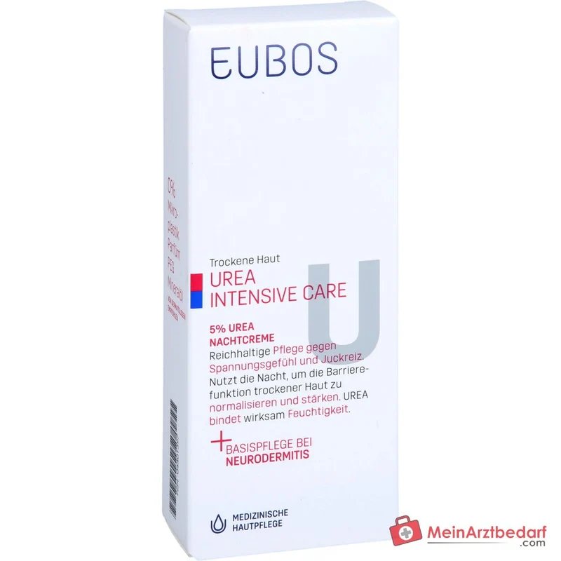 Eubos Trockene Haut Urea 5% Urea / Glycerin / Lactat Nachtcreme, 50 ml
