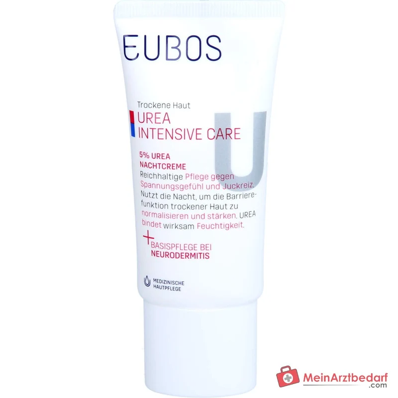 Eubos Trockene Haut Urea 5% Urea / Glycerin / Lactat Nachtcreme, 50 ml
