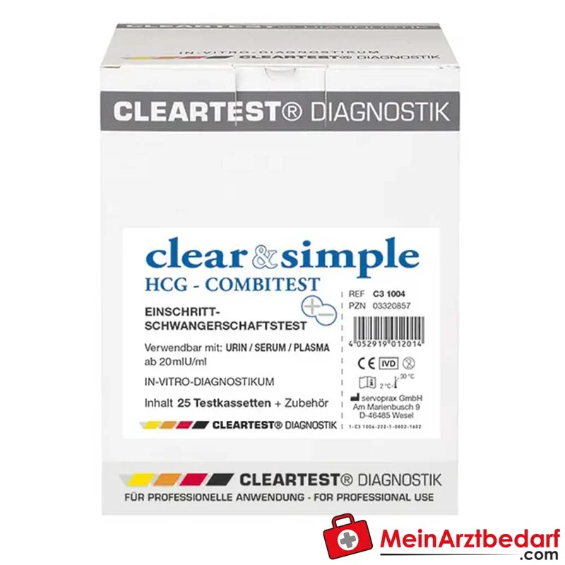 Clear & Simple HCG Combi Schwangerschaftstest