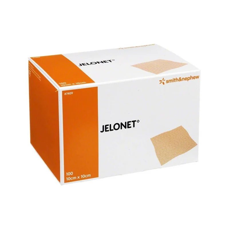 Jelonet 10 x 10 cm 100 zalfgazen