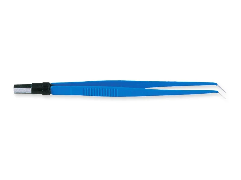 Pincet Bipolair EU gebogen 18 cm - punt 1 mm