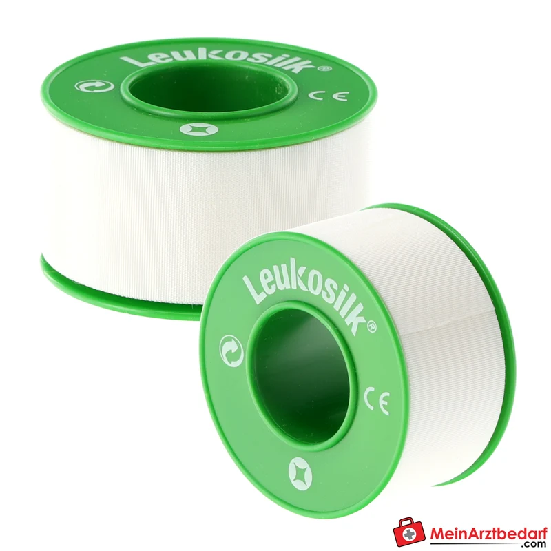 Leukosilk Fixierpflaster 2,5 cm x 5 m, 12 Rollen