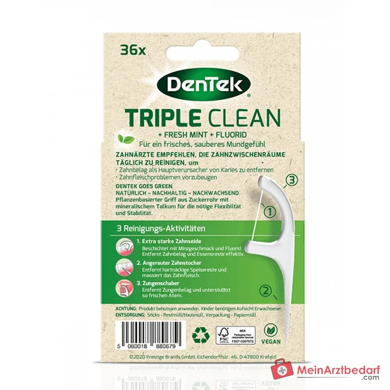 Reach Ultra Clean Zahnseide mit Micro-Grooves-Technologie, gewachst, Minzgeschmack