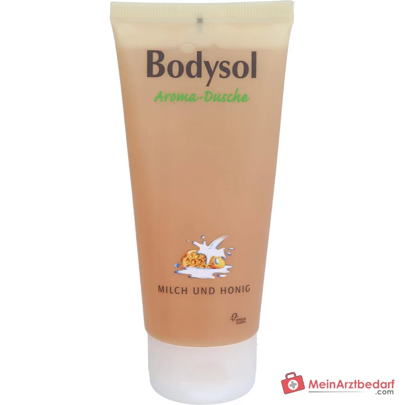 Bodysol Aroma-Dusche Milch und Honig Duschgel mit Panthenol, 100 ml