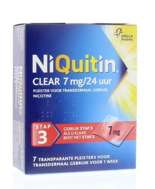 Niquitin Stap 3 7 mg pleisters 7 stuks