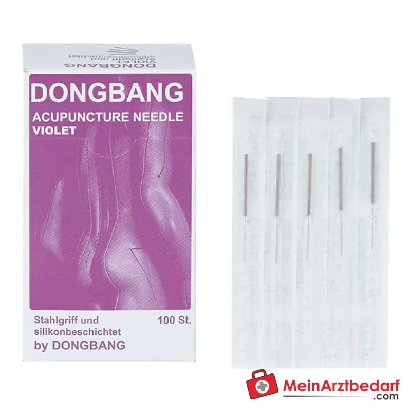 Dongbang Akupunkturnadeln mit Stahlgriff, 100 Stk.