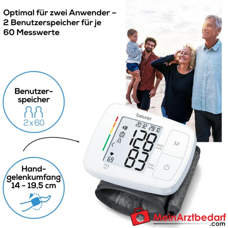Beurer BC 21 Handgelenk-Blutdruckmessgerät
