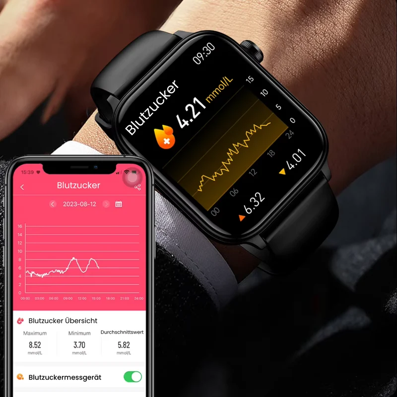 GlucoCare SOS | Smartwatch mit Vitalparameter-Tracking