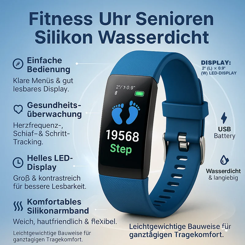VitalBand | Elegante Gesundheitsmonitoring Smartwatch