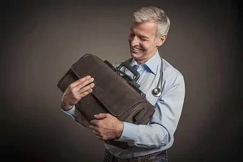 Dürasol Rusticana dokterstas de klassieker Groot 2 zijvakken modderkleur