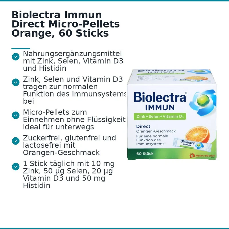 Biolectra Immun Direct Micro-Pellets Orange, 60 Sticks