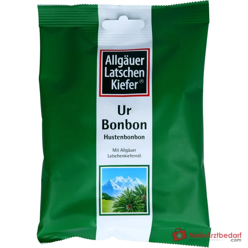 Dr. Theiss Allgäuer Latschenkiefer Ur Bonbon Latschenkiefernöl / Menthol / Eukalyptusöl / Pfefferminzöl / Honig Hustenbonbons, 19 Stück