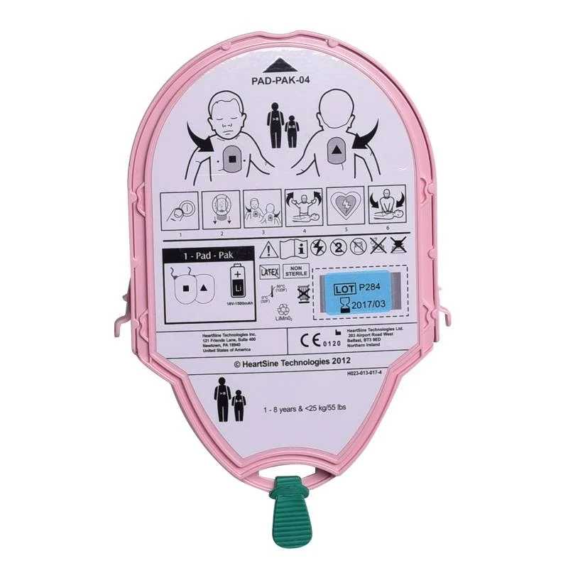 HeartSine 2-in-1 Batterij & Elektroden – KinderPadPak