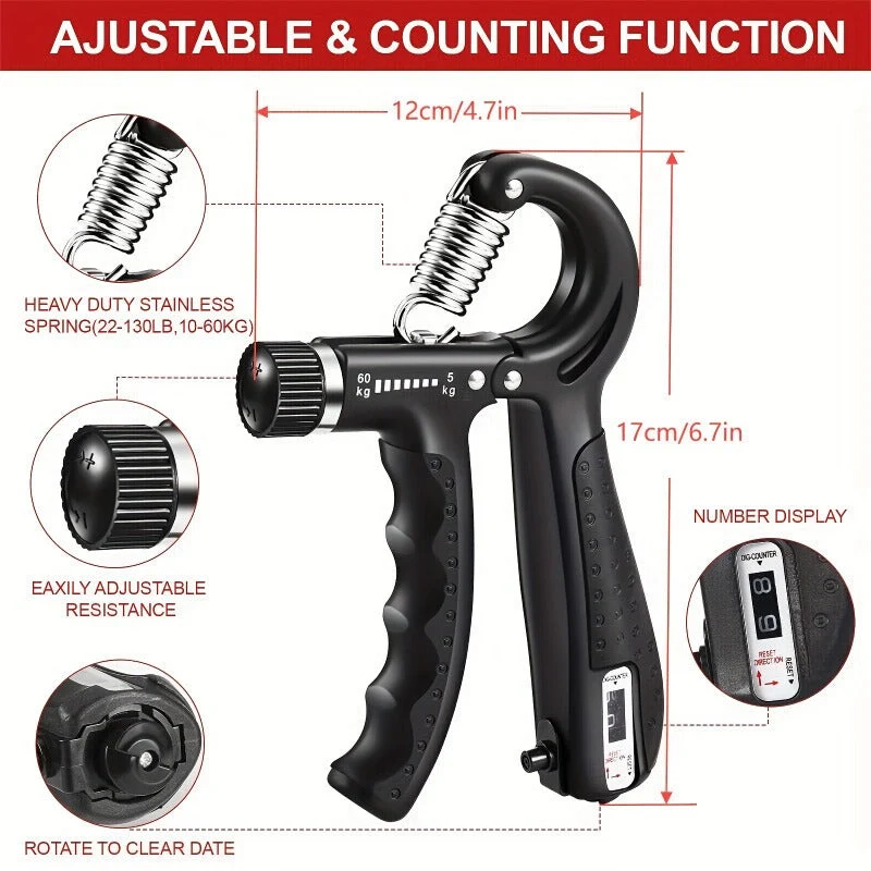 GRIPMASTER KIT – 5-teiliges Hand- und Unterarm-Stärkungstraining