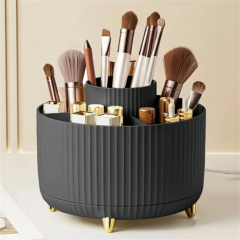 ELEGANZA - Plastischer 360° drehbarer Makeup-Organizer mit 5 Fächern