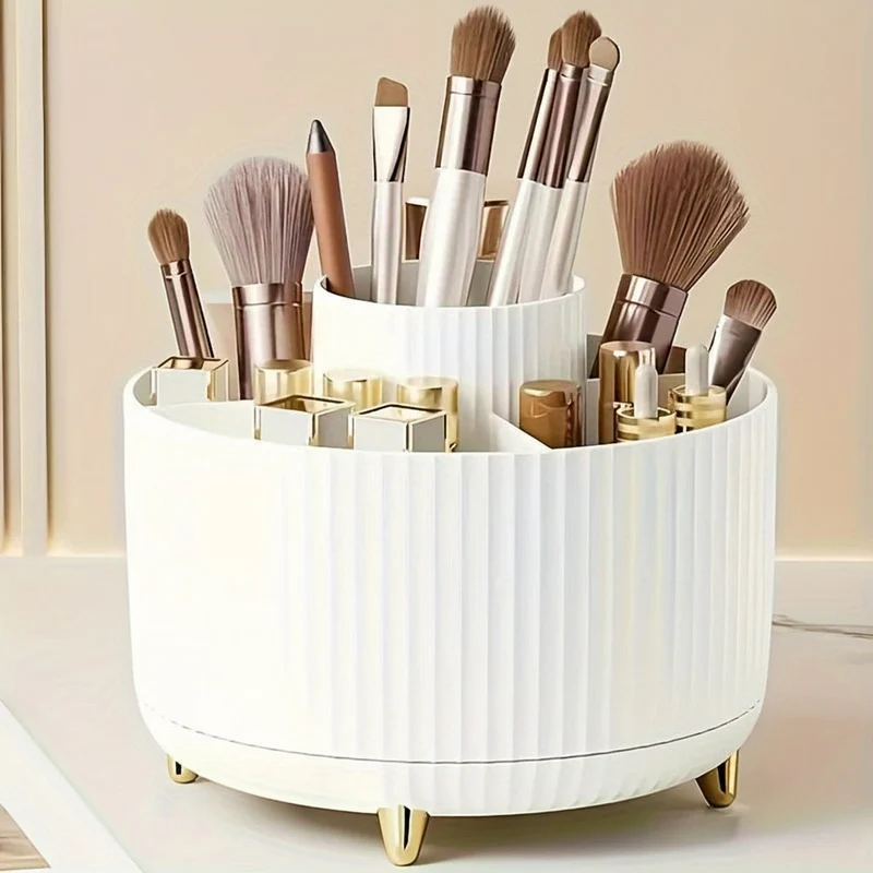 ELEGANZA - Plastischer 360° drehbarer Makeup-Organizer mit 5 Fächern
