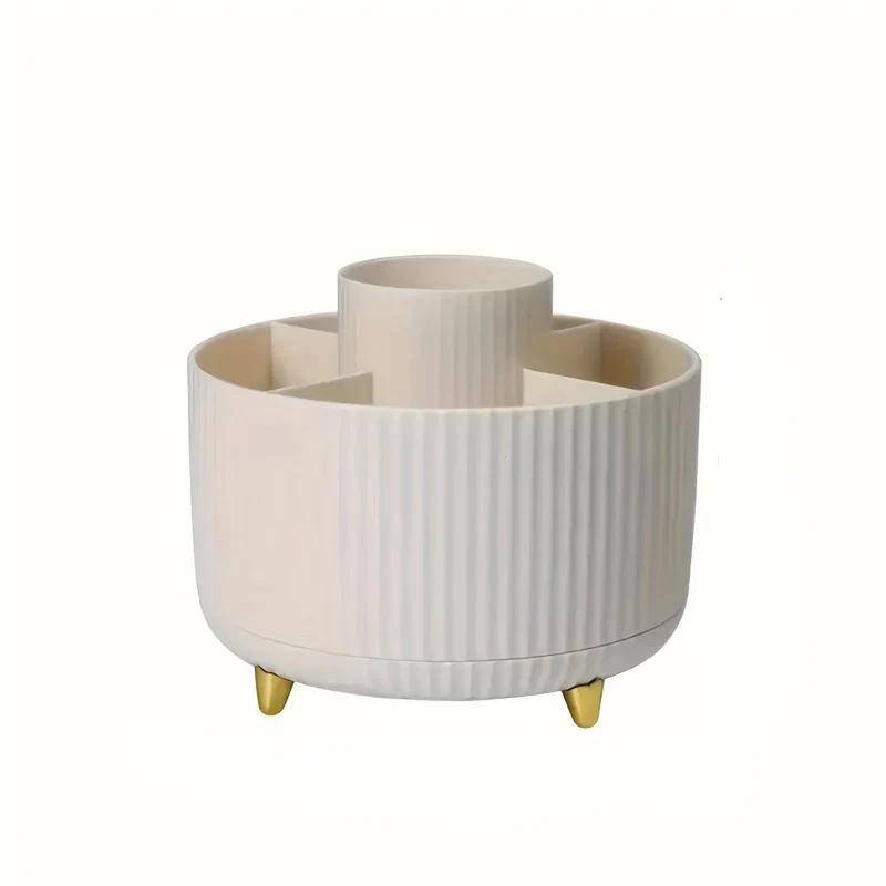 ELEGANZA - Plastischer 360° drehbarer Makeup-Organizer mit 5 Fächern