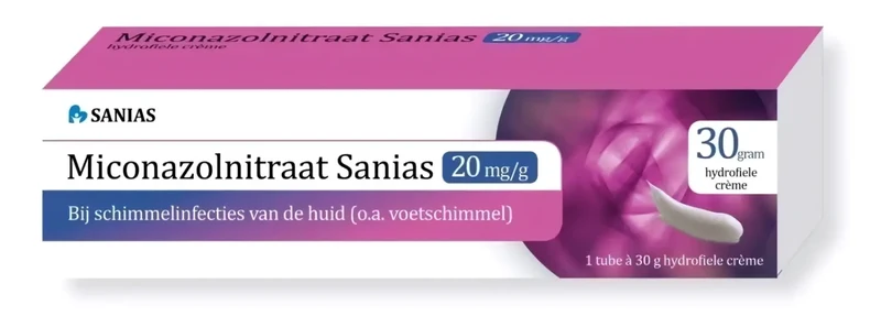 Sanias Miconazolnitraat - 20 mg creme
