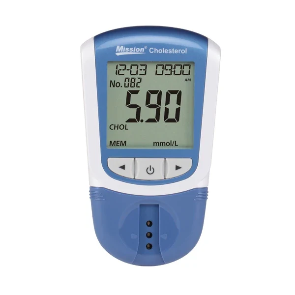 Acon Mission® Cholesterolmeter complete startset + 5 teststrips + 5 prikpennen + etui