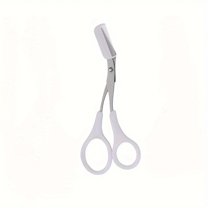 SHARPMATE - Edelstahl Augenbrauenschneider mit Mini-Kamm-Trimmer