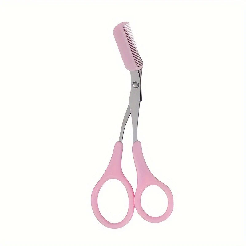 SHARPMATE - Edelstahl Augenbrauenschneider mit Mini-Kamm-Trimmer