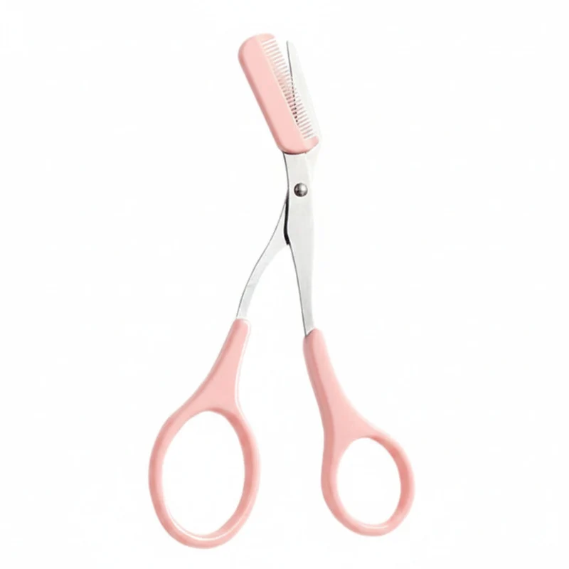 SHARPMATE - Edelstahl Augenbrauenschneider mit Mini-Kamm-Trimmer