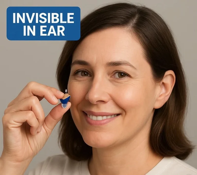 AURACLAR - Unsichtbare In-Ear-Hörgeräte mit wiederaufladbarem Design und kristallklarem Klang für diskrete, alltägliche Hörverbesserung