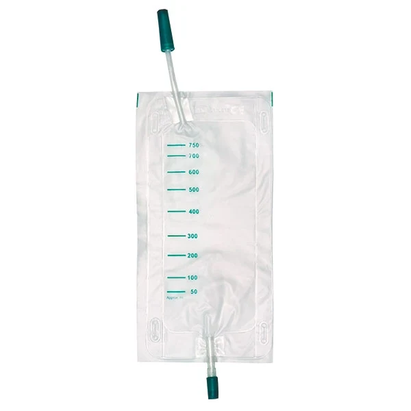 DCT urine-beenzak niet-steriel 750 ml 10 cm slang, zij-inlaat