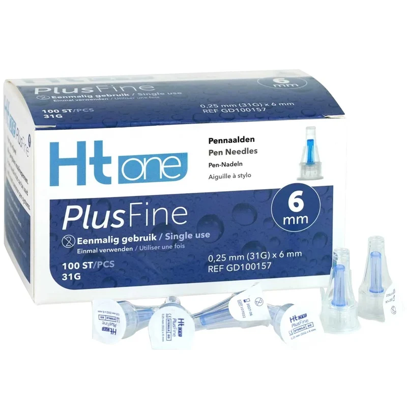 HT One PlusFine pennaalden 6 mm 31G 100 stuks
