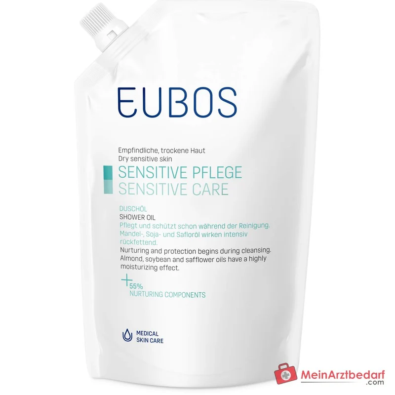 Eubos Sensitive Duschöl F Nachfüllbeutel, 400 ml