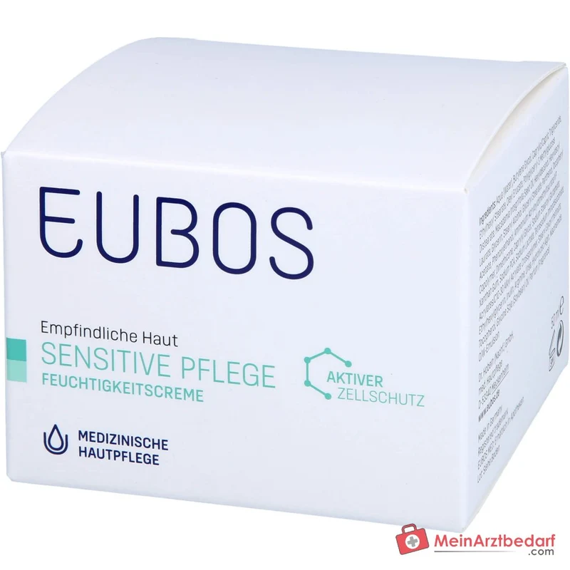 Eubos Sensitive Pflege Feuchtigkeitscreme Braunalgenextrakt / Süßholzwurzel / Vitamin E / Panthenol / Macadamiaöl Creme, 50 ml