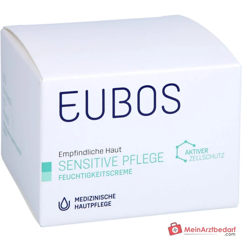 Eubos Sensitive Pflege Feuchtigkeitscreme Braunalgenextrakt / Süßholzwurzel / Vitamin E / Panthenol / Macadamiaöl Creme, 50 ml