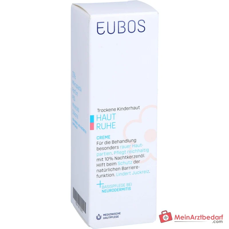 Eubos Kinder Haut Ruhe Nachtkerzenöl / Panthenol / Bisabolol / Allantoin / Johanniskraut-Extrakt Creme, 50 ml