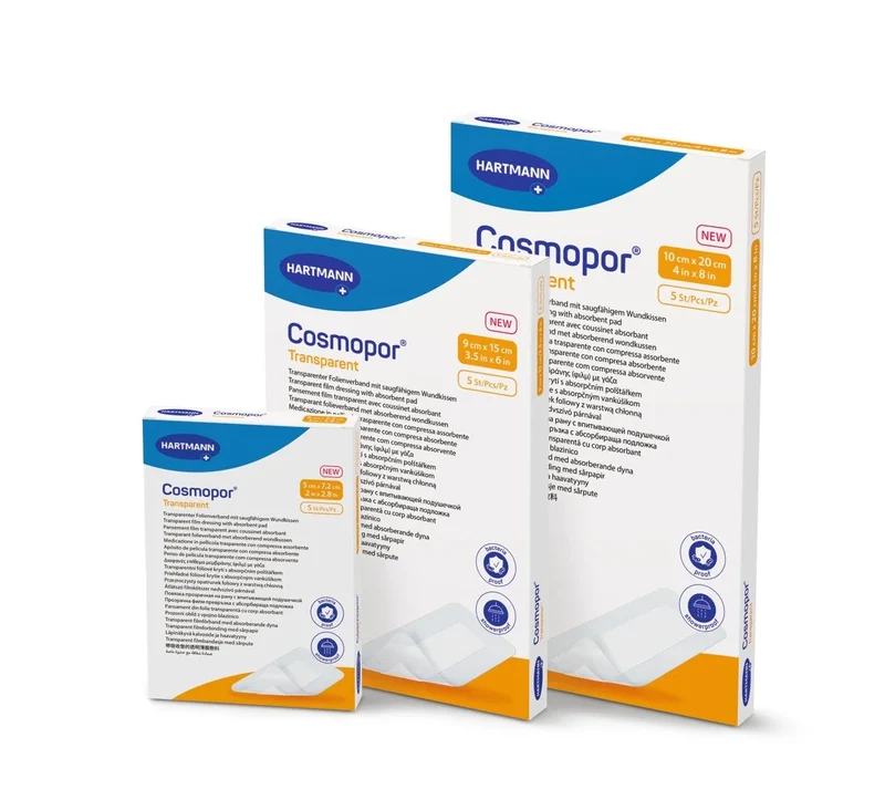 Cosmopor Transparent 5 x 7,2 cm, 5 stuks