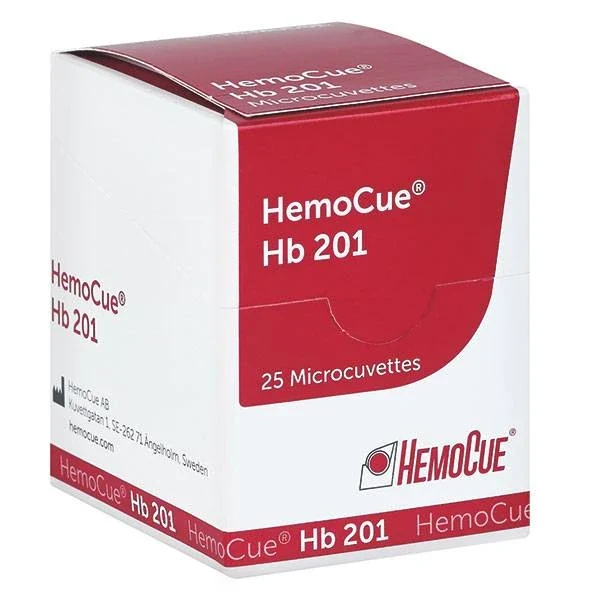 Hemocue HB-cuvette 201 25 stuks