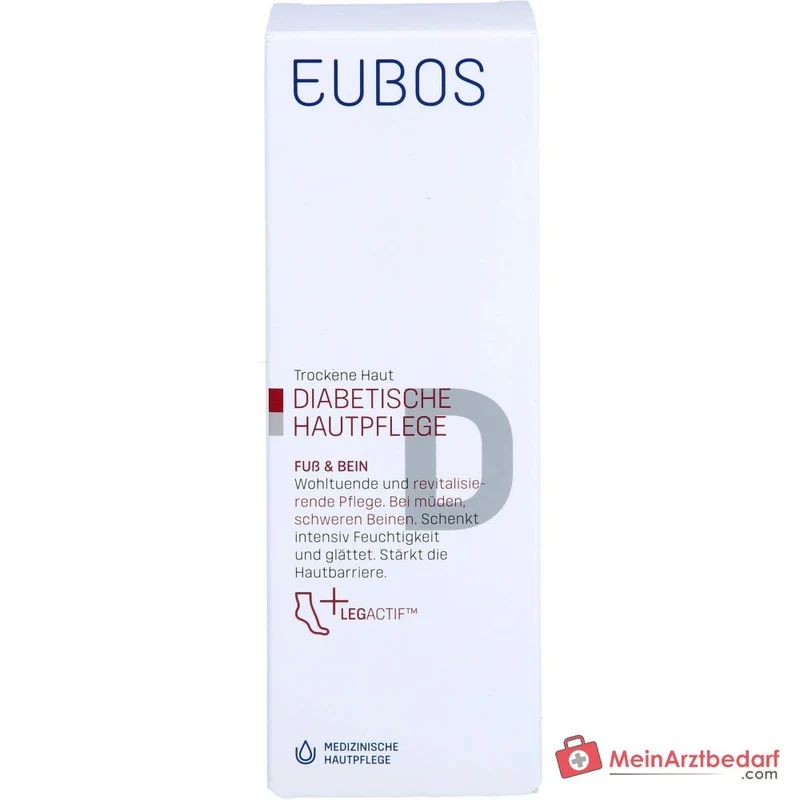 Eubos Diabetische Haut Pflege Fuß & Bein Creme, 100 ml